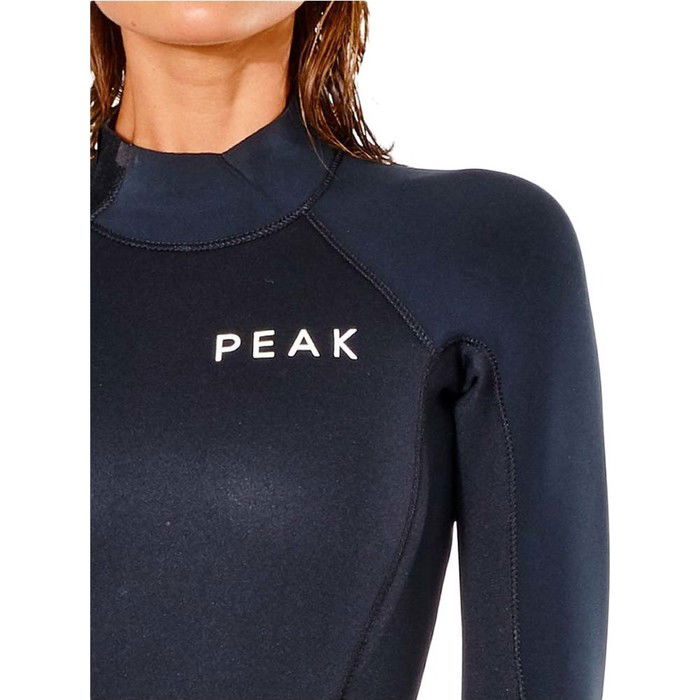 2023 Peak Mujer Energy 4/3mm Gbs Back Zip Neopreno P3630L - Black